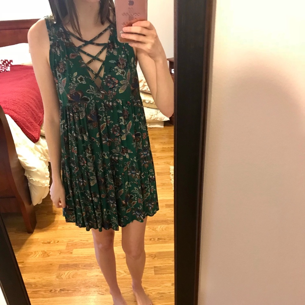 Deep V dress